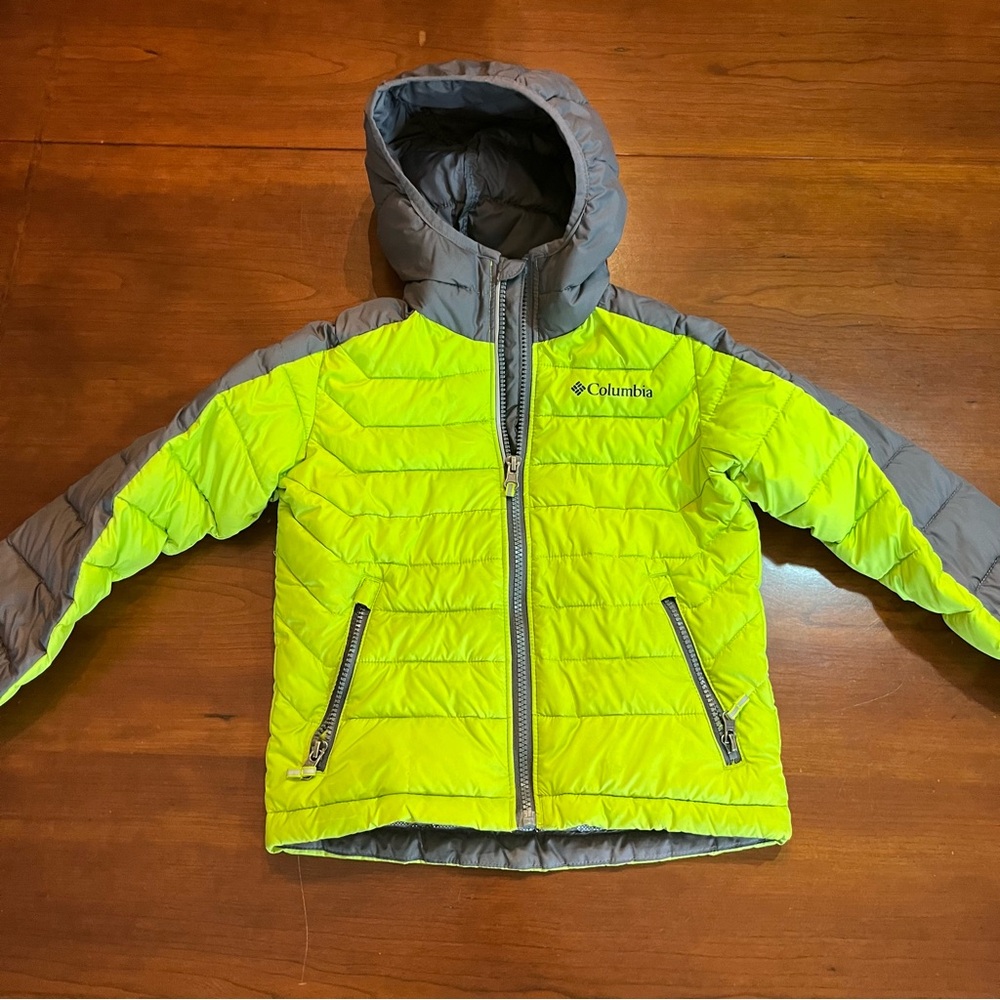 Columbia Kids Puffer Hooded Jacket with Omni-Heat Technology Size XXS